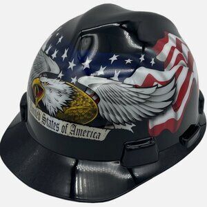 MSA Safety helmet Hard Hat American Flag Eagle Brand New